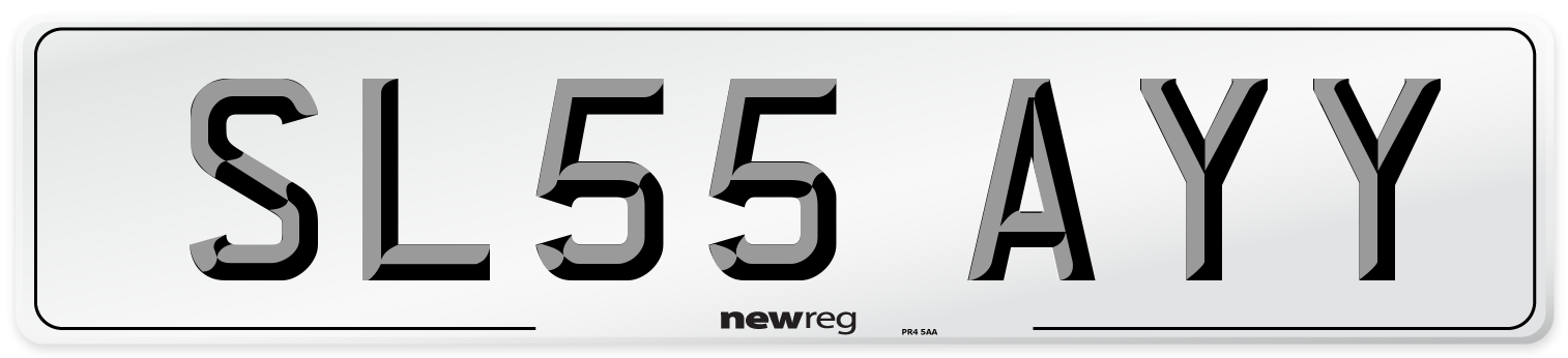 SL55 AYY Number Plate from New Reg